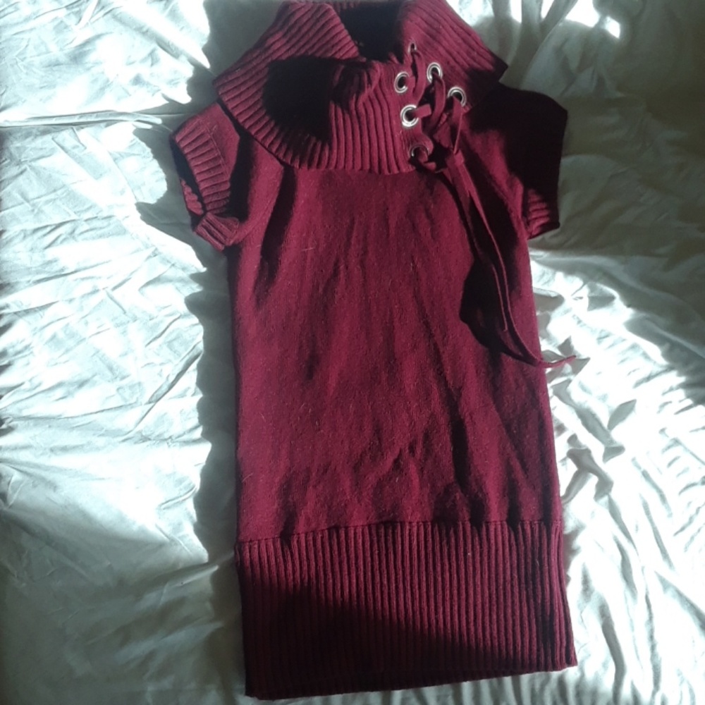 Armani Burgundy Knit Shirt